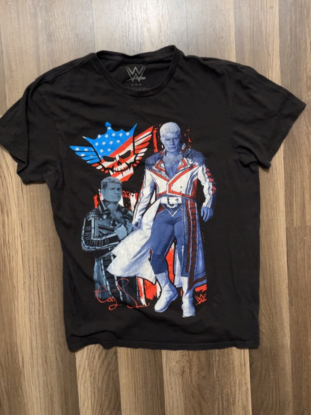 WWE Cody Rhodes Americana Mens Black Small Shirt